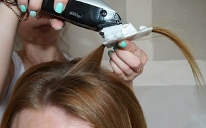 Процедура полировки волос